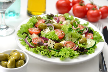 Plate of salad