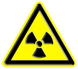 Nuclear radiation warning sign