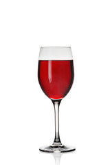 Wineglass with red wine