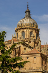 Obraz premium One of the towers of the New Cathedral of Salamanca, Spain, UNES