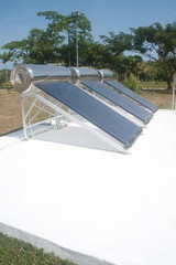 Solar glass for hot water systems.