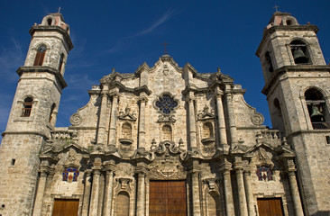 Fototapeta premium San Cristobal de la Habana Cathedral, Cuba, Havana