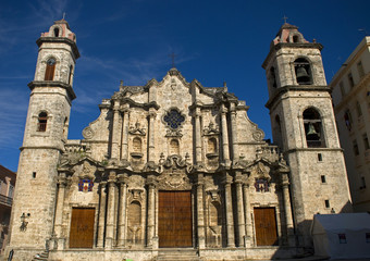 Fototapeta premium San Cristobal de la Habana Cathedral, Cuba, Havana