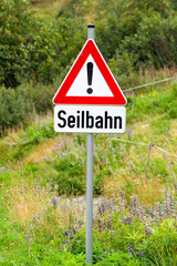 Vorsicht Seilbahn