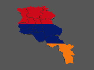 Map of Armenia