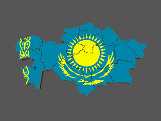 Map of Kazakhstan