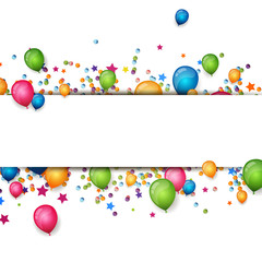 Vector Background with Colorful Balloons - 61482721