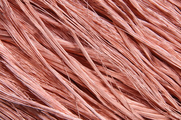 Copper wires background