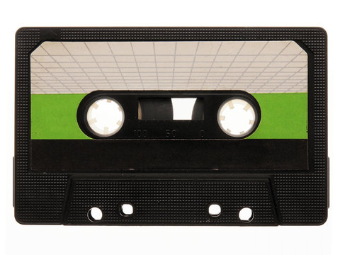Fototapeta old, black, retro music audio tape