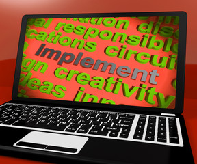 Implement Screen Shows Carry Out Or Put Into Effect