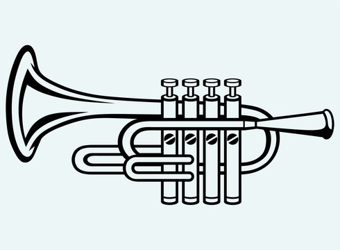 Trumpet, musical instrument