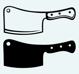 Meat chopper isolated on blue background © Kreatiw