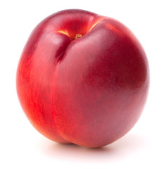Nectarine fruit isolated on white background cutout