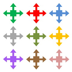 Obraz premium Set of four directions