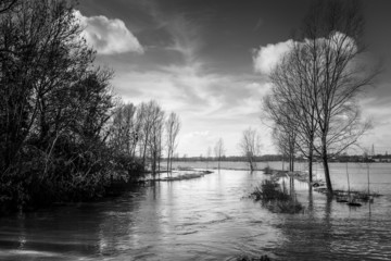 Flooded river