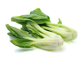 Pok Choi vegetable isolated on white background