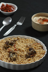 Mutton Gosht Biryani - A rice preparation with mutton and spices