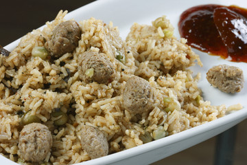 Soyabean Biryani – A rice preparation with soya beans and spices