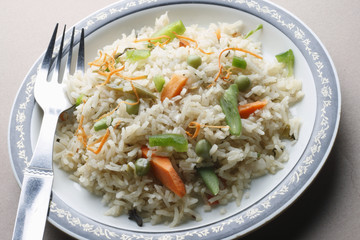 Vegetable Biryani - A popular Indian veg dish 