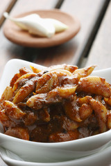 Garlic Pickle - A popular Indian pickle made of Garlic or Lehsun