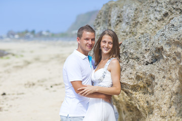 Couple on a tropical beach