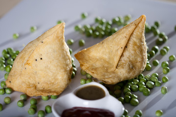 Samosa- An Indain fried,baked pastry.