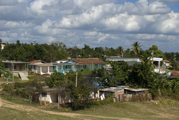 Fototapeta na wymiar Mała wioska, Cienfuegos Bay, Kuba