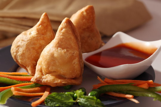 Samosa is an Indain fried or baked pastry with a savory filling