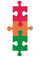 Obraz premium puzzle - semaphore