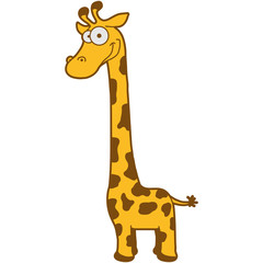 Lustige Komische Cartoon Comic Giraffe
