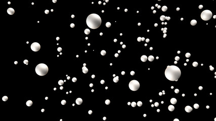 white spheres