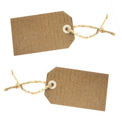 Natural paper blank label