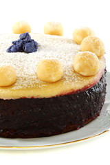 English Easter cake closeup.