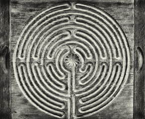 wooden maze