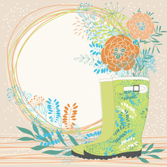 Bunch in Rubber Boots