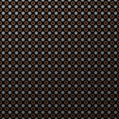 Printed black crumpled paper with rounds