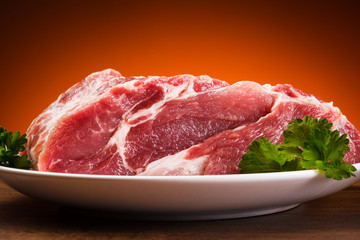 Fresh raw pork