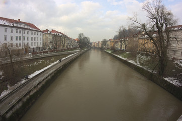 Fototapeta na wymiar Rzeka Ljubljanica