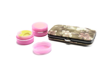 cream and cosmetic pocket