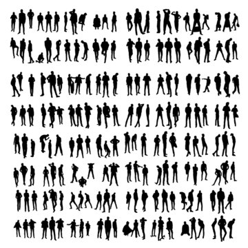 Two hundred Model Silhouettes of men. Part 2.