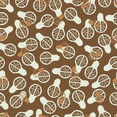 seamless background: brain, lightbulb