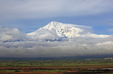 Ararat mountains - view from Armenia side