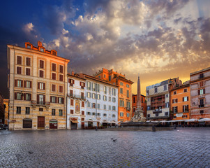 Piazza Della Rotonda.  Rome. Italy.