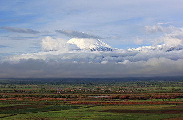 Ararat mountains - view from Armenia side