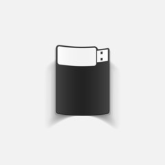 realistic design element: usb