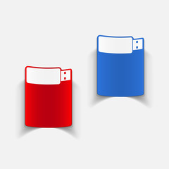 realistic design element: usb