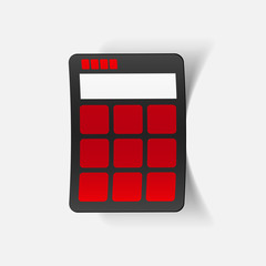 realistic design element: calculator