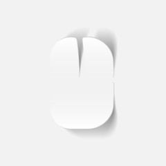 realistic design element: computer Mouse
