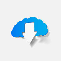 realistic design element: brain, arrow