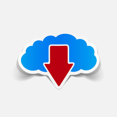 realistic design element: brain, arrow